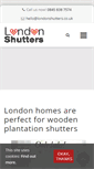 Mobile Screenshot of londonshutters.co.uk
